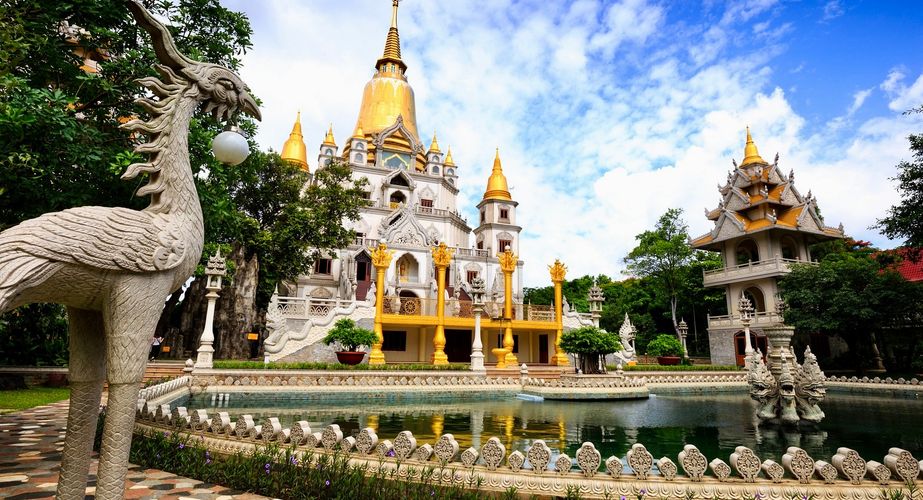 Ho Chi Minh Stad Buu Long Pagoda tempel